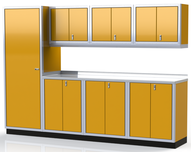 Moduline ProII™ Series Aluminum Pre-Configured Combination Cabinet Set PGC010-05A
