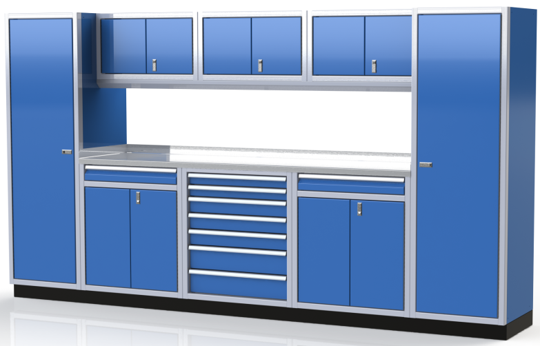 Moduline ProII™ Series Aluminum Pre-Configured Combination Cabinet Set PGC012-02A