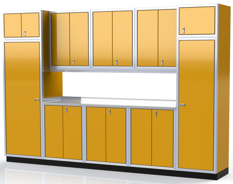 Moduline ProII™ Series Aluminum Pre-Configured Combination Cabinet Set PGC012-05A