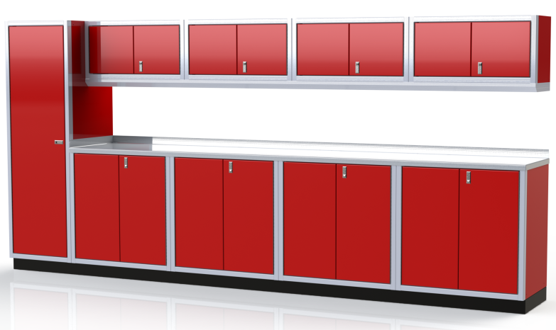Moduline ProII™ Series Aluminum Pre-Configured Combination Cabinet Set PGC014-01A