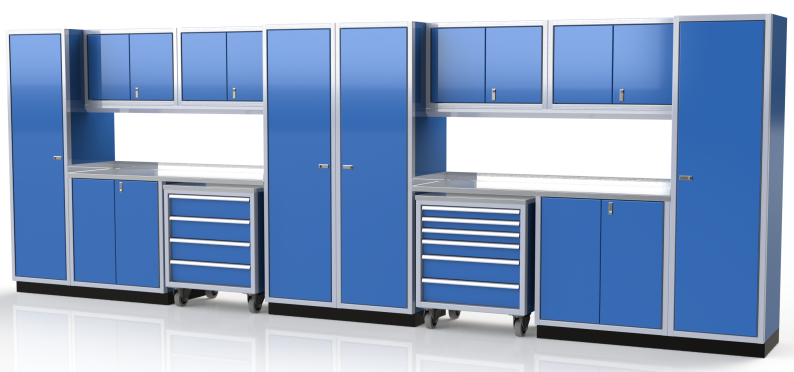 Moduline ProII™ Series Aluminum Pre-Configured Combination Cabinet Set PGC020-05A