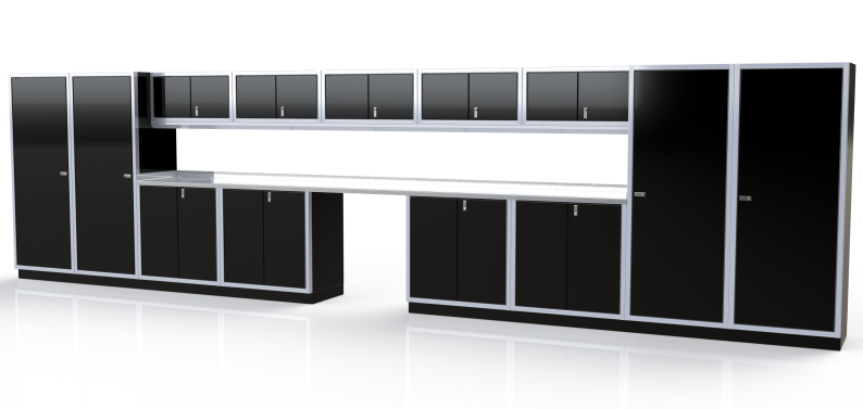 Moduline ProII™ Series Aluminum Pre-Configured Combination Cabinet Set PGC025-01A