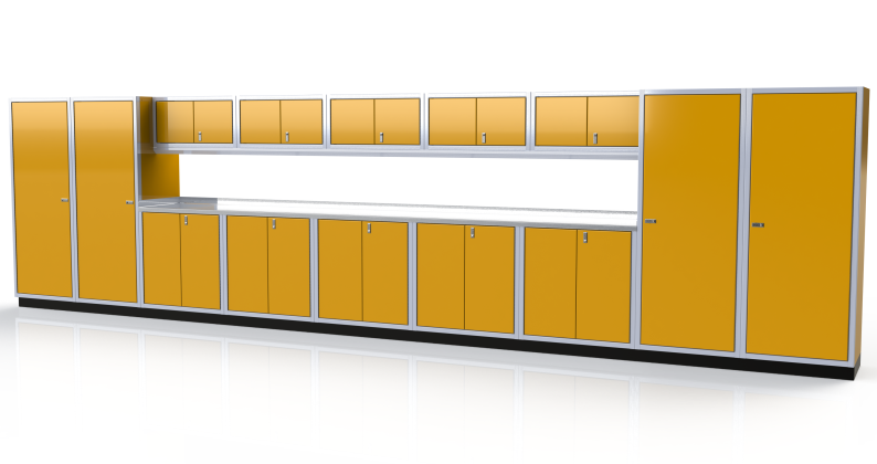 Moduline ProII™ Series Aluminum Pre-Configured Combination Cabinet Set PGC025-02A