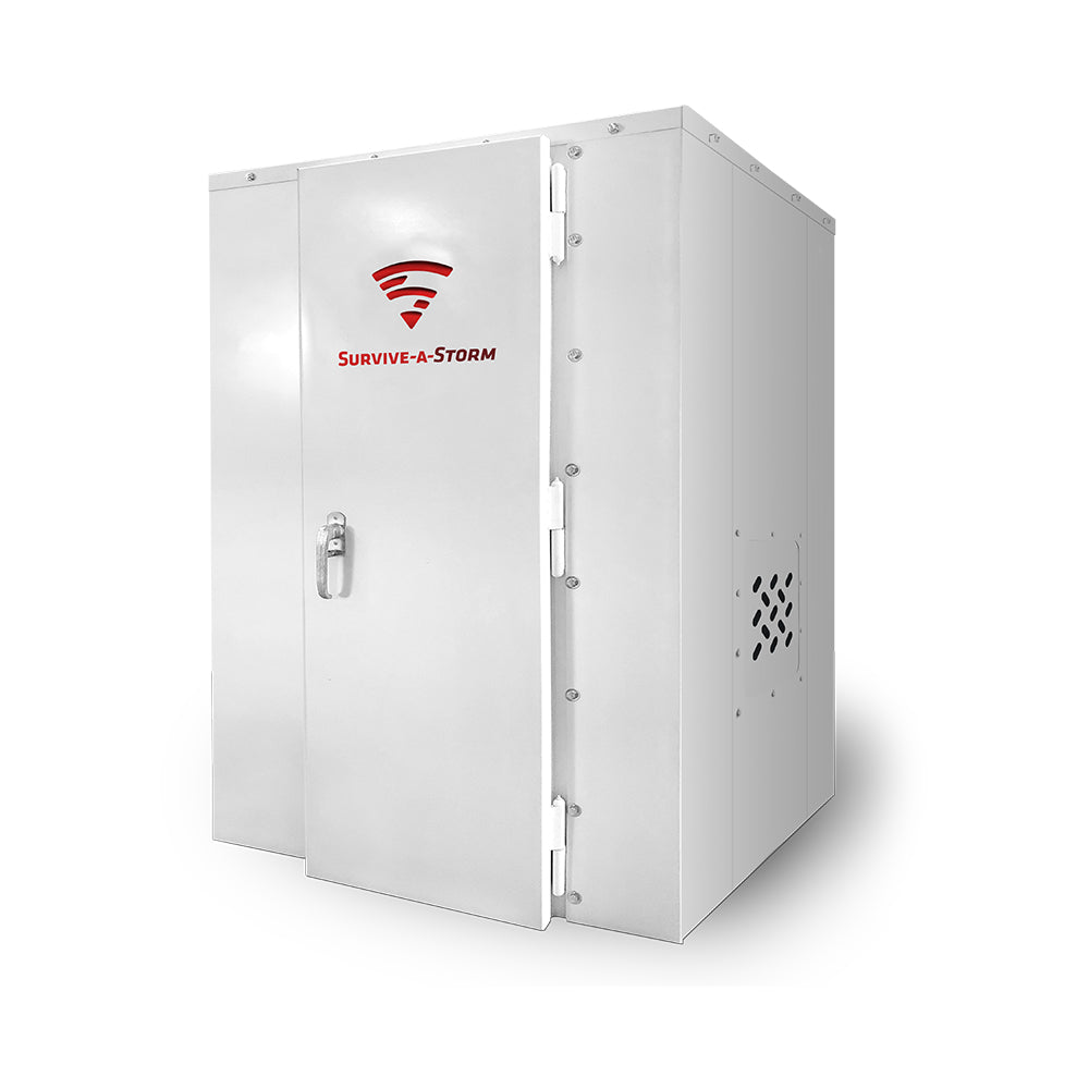 Survive-A-Storm Panelized/Modular - Storm Shelter Safe Room – EF5 Rated Protection 4ft x 4ft x 7ft Tall