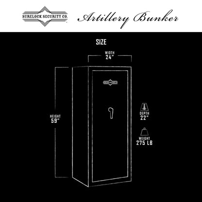 Surelock Security Artillery Bunker Safe 45-Minute Fire Rated SRL3418970 Discontinued-Special