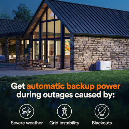 Generac Guardian 26kW Dual Fuel Home Standby Generator w/ 200 Amp Transfer Switch Wi-Fi Enabled GPS7291