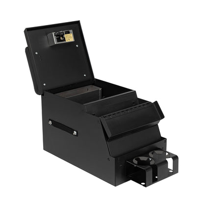 Tuffy Deluxe Stereo Center Console Safe – Universal Locking Console (12.5” Wide)