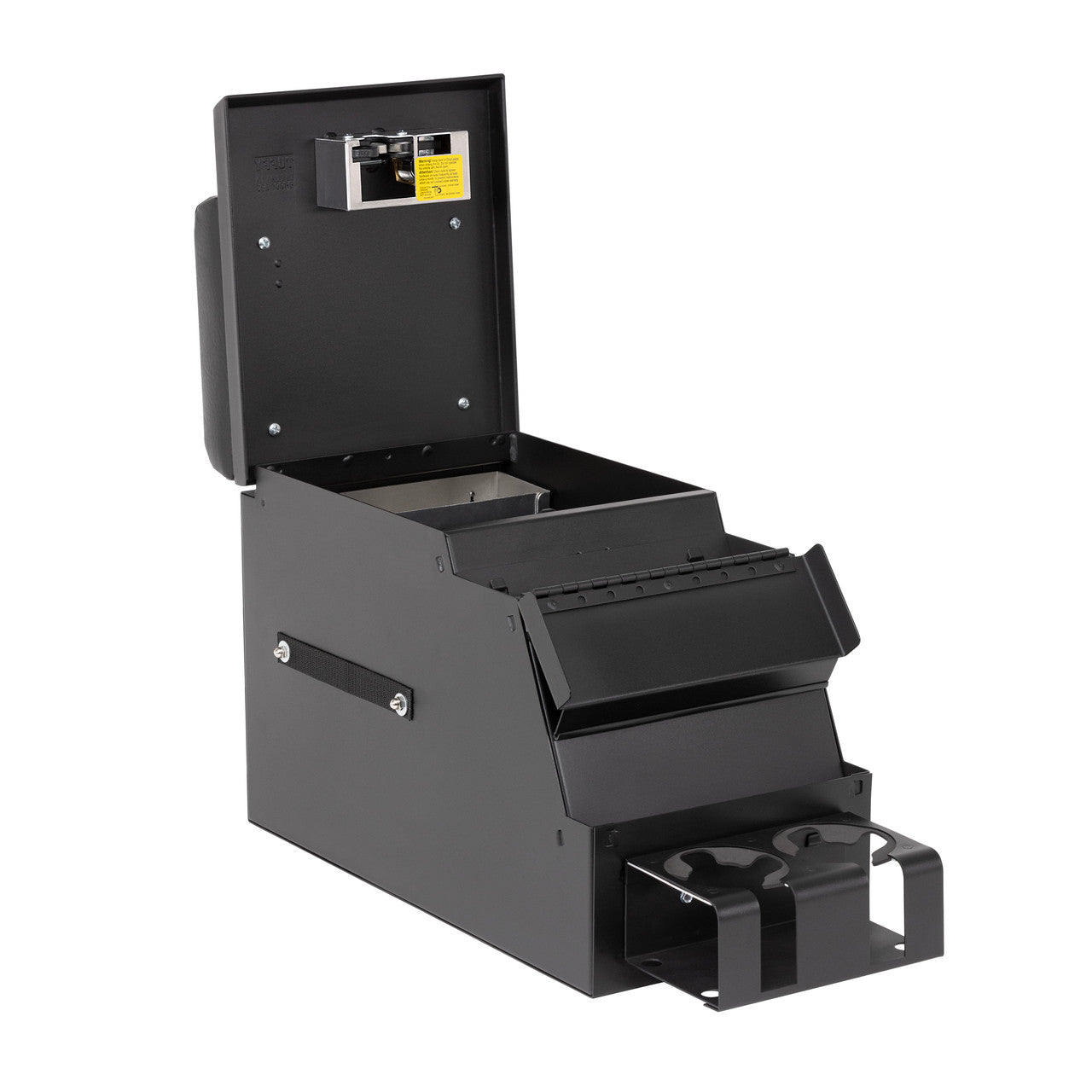 Tuffy Deluxe Stereo Center Console Safe – Universal Locking Console (10” Wide)