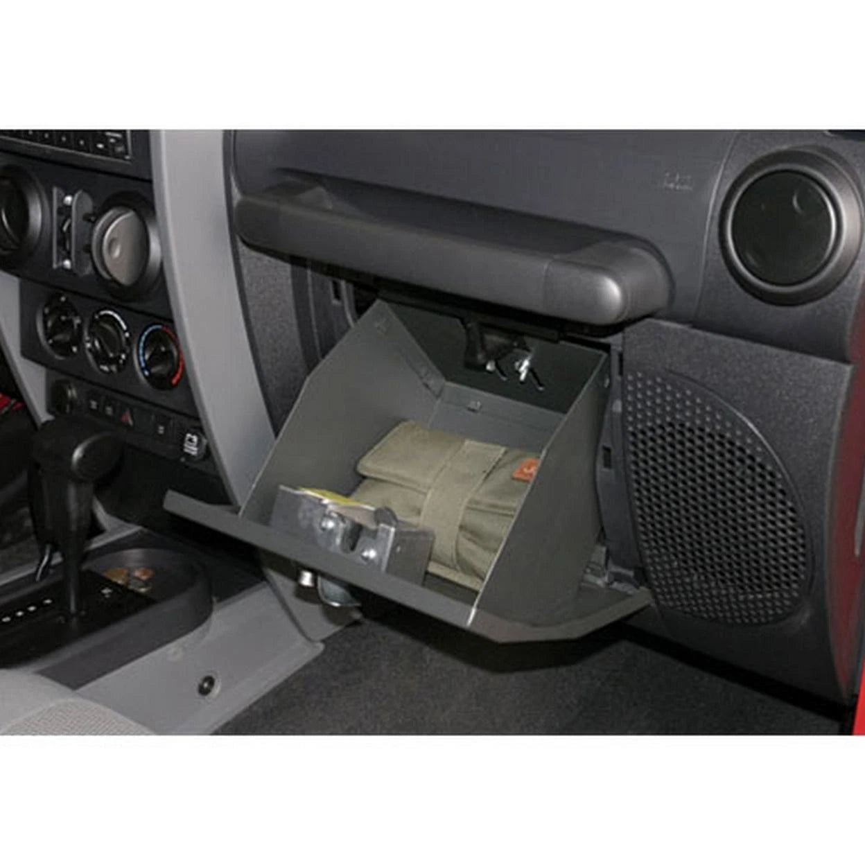 Tuffy Jeep Wrangler JK Locking Glove Box (2007–2018) – Steel Security Replacement