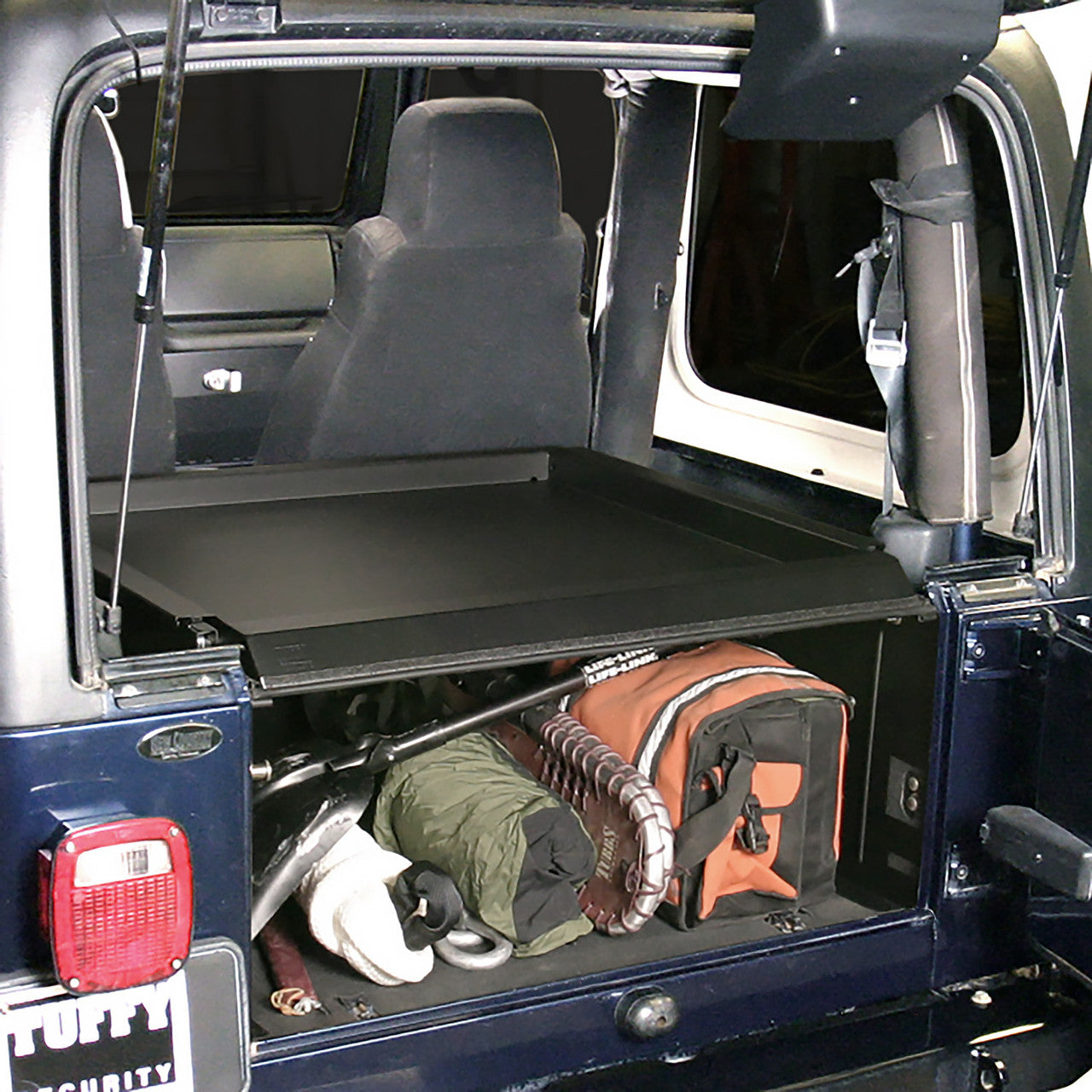 Tuffy Deluxe Cargo Enclosure Jeep Wrangler YJ / TJ / LJ (1987–2006) – Lockable Rear Storage System