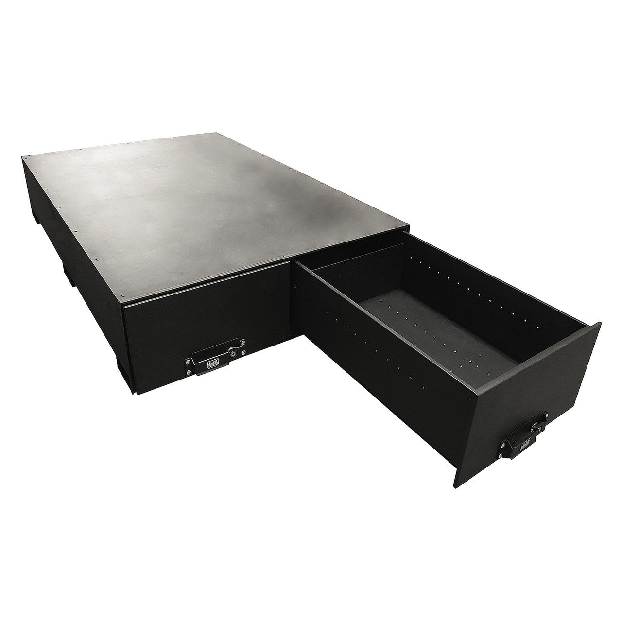Tuffy Heavy-Duty Truck Bed Gear Drawers – 2 Drawer 50/50 Split Lockable Storage System