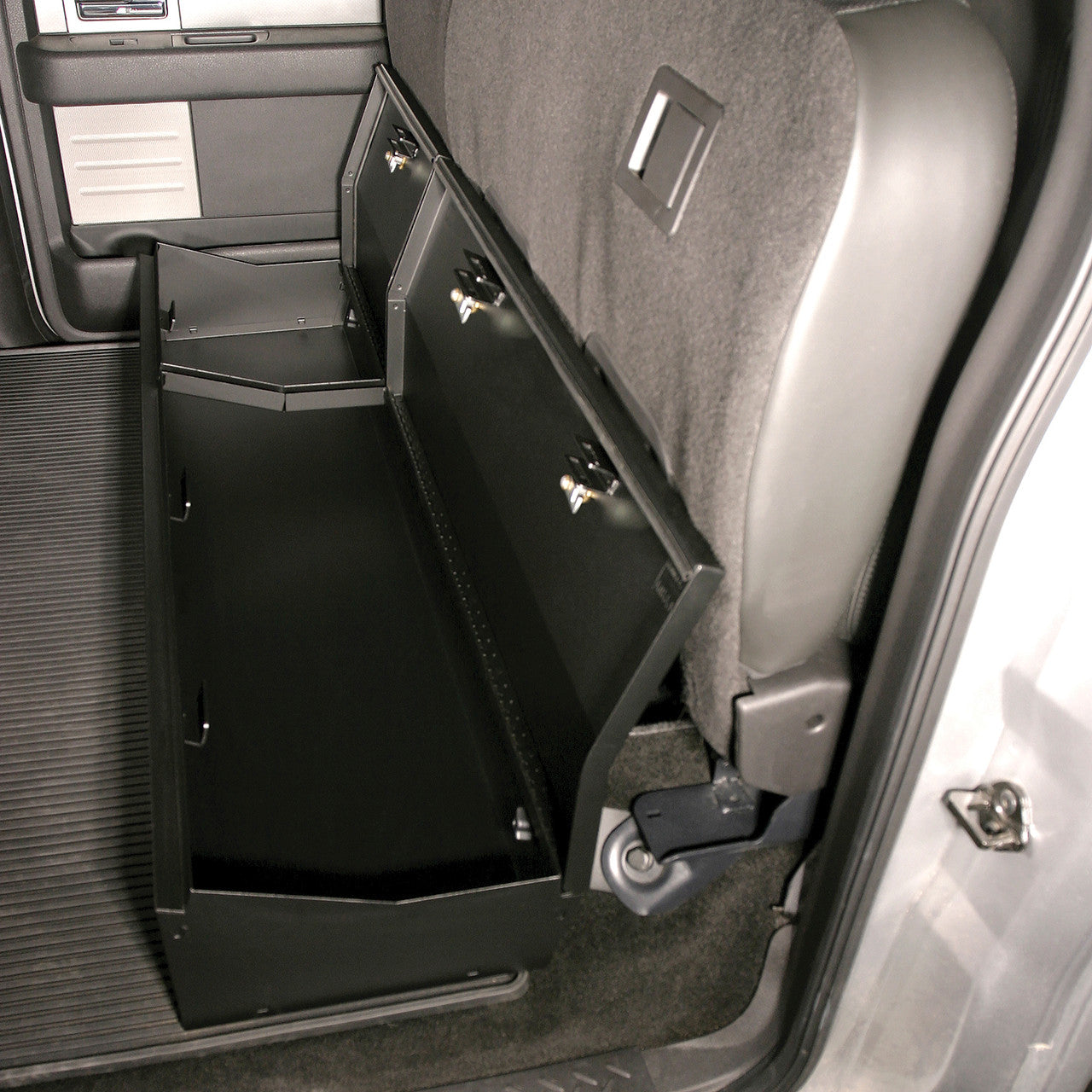 Tuffy Security Products Full Width Underseat Lockbox Ford F-150 Crew Cab 2009-2014 w/o Subwoofer TFY283-01
