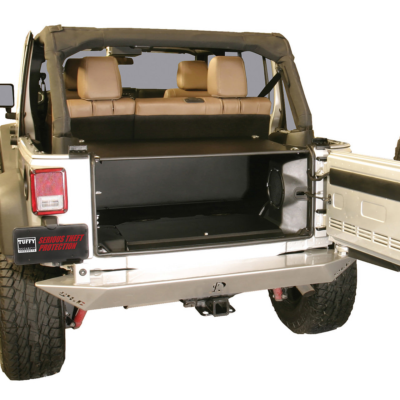 Tuffy Standard Cargo Enclosure Jeep Wrangler JK Unlimited (2011–2018) – Lockable Rear Storage System