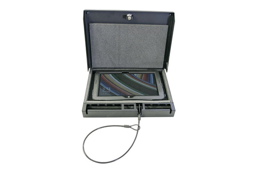 Tuffy Portable Tablet Safe – Lockable Cable & Mount Security Case (Universal)