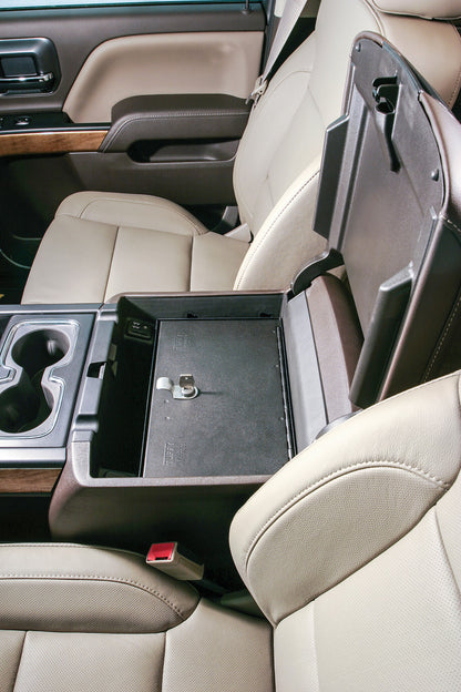 Tuffy Console Safe Chevy/GMC Trucks & SUVs (2014–2020) – Locking Center Console Insert