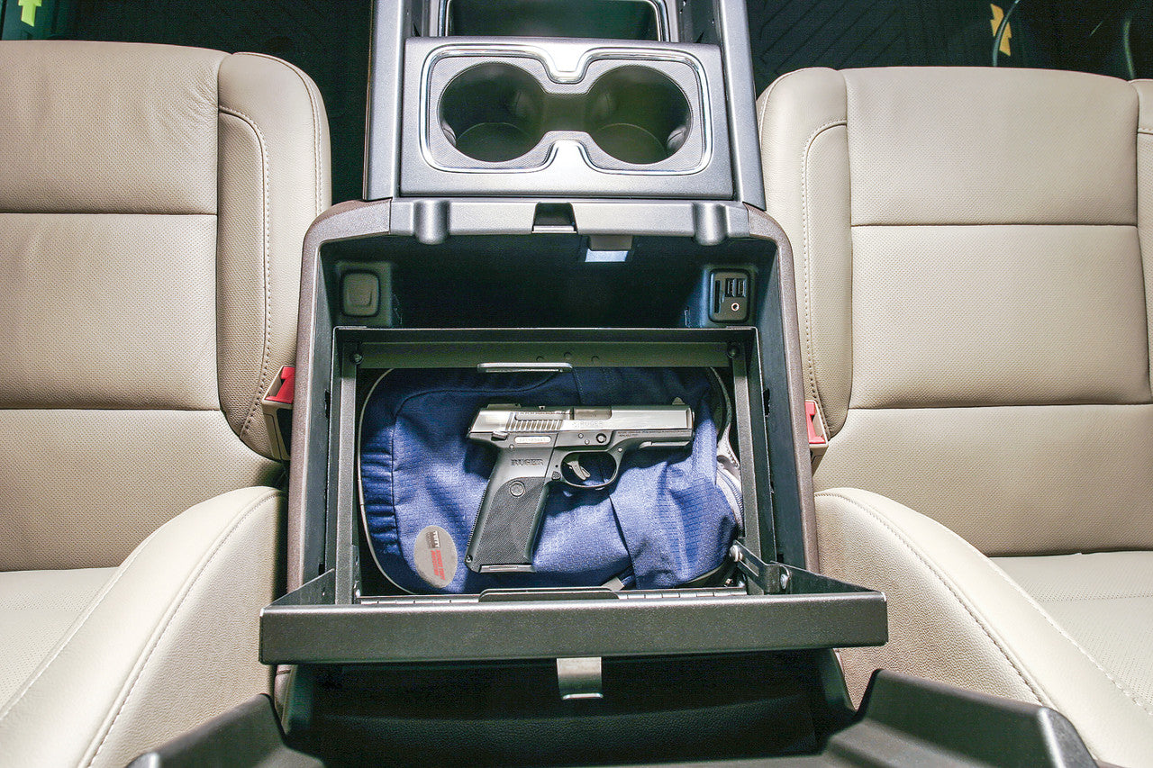 Tuffy Console Safe Chevy/GMC Trucks & SUVs (2014–2020) – Locking Center Console Insert