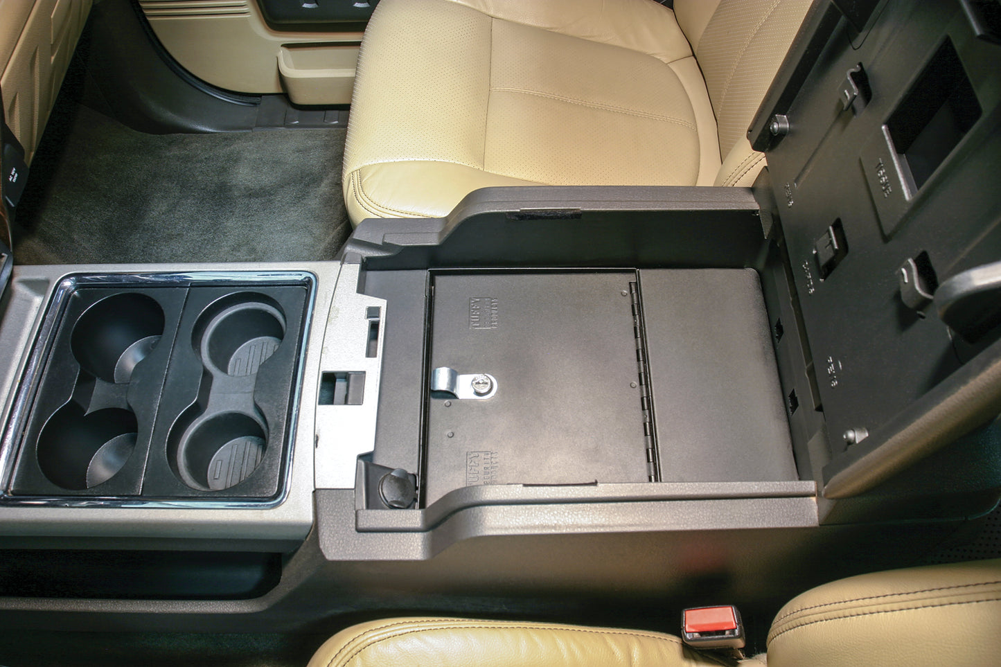 Tuffy Console Safe Ford Super Duty (2011–2016) – Locking Center Console Insert