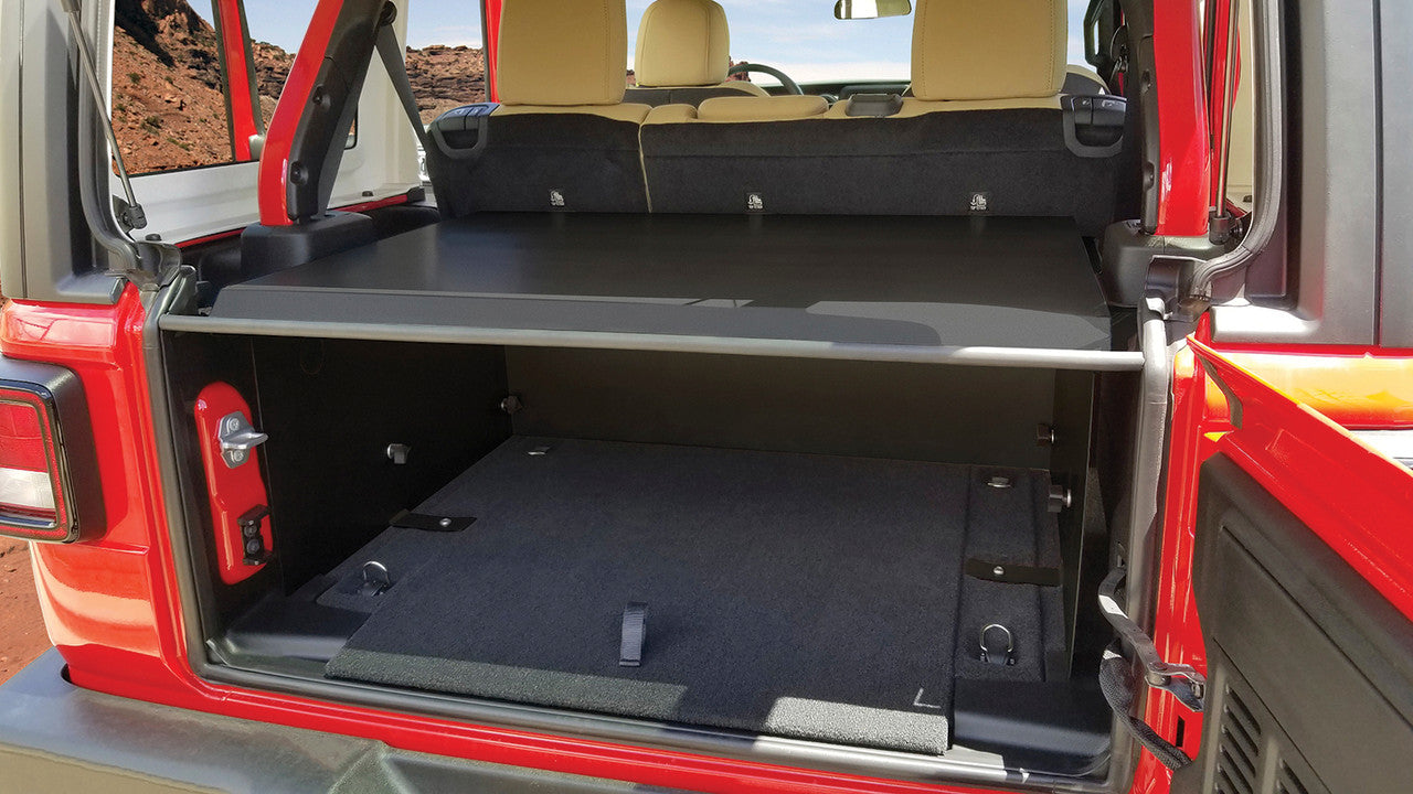 Tuffy Deluxe Cargo Enclosure Jeep Wrangler JL (2018–2026) – Lockable Rear Storage System (No Subwoofer)