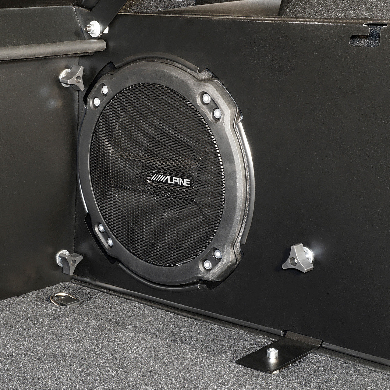 Tuffy Jeep Wrangler JL Deluxe Cargo Enclosure (2018–2026) – Alpine Subwoofer Compatible Security Deck