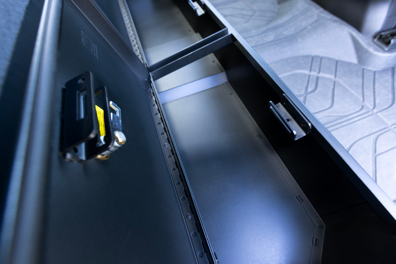 Tuffy Security Products Full Width Underseat Lockbox Chevy/GMC Crew Cab 2019-2025 TFY352-01