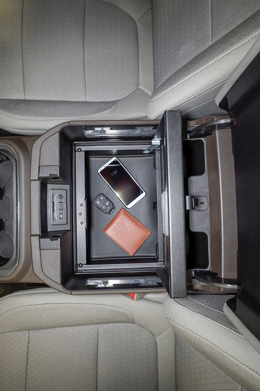Tuffy Chevy & GMC Console Safe (2019–2026) – Locking Center Console Insert