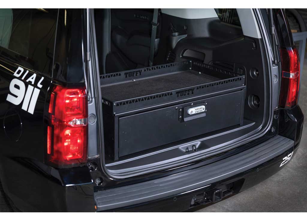Tuffy Mid-Size SUV Cargo Drawer with Shelf – Lockable Dual-Level Storage