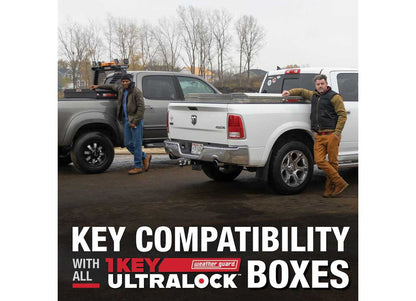 Weather Guard Full STANDARD GULL WING Aluminum Crossover Saddle-Style Pickup Truck Toolbox - Clear Gloss Powder Coat - WEA124-0-04