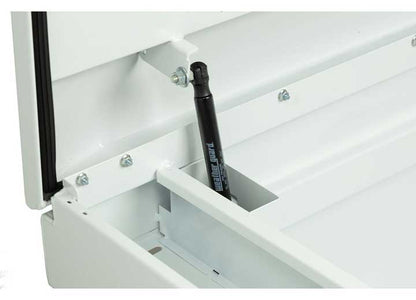 Weather Guard Full EXTRA WIDE STEEL Crossover Saddle-Style Pickup Truck Toolbox - White Powder Coat - WEA116-3-04