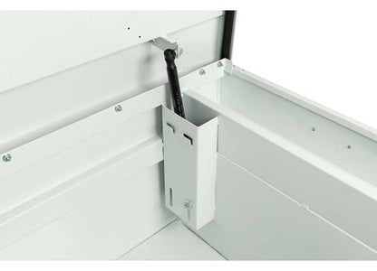 Weather Guard Full EXTRA WIDE STEEL Crossover Saddle-Style Pickup Truck Toolbox - White Powder Coat - WEA116-3-04