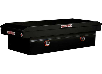 Weather Guard Full EXTRA WIDE STEEL Crossover Saddle-Style Pickup Truck Toolbox - Gloss Black Powder Coat - WEA116-5-04