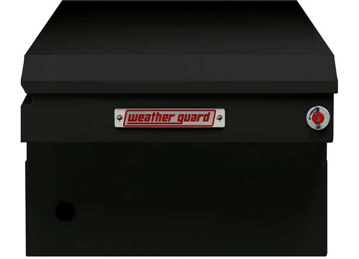 Weather Guard Full EXTRA WIDE STEEL Crossover Saddle-Style Pickup Truck Toolbox - Gloss Black Powder Coat - WEA116-5-04