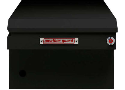 Weather Guard Full EXTRA WIDE STEEL Crossover Saddle-Style Pickup Truck Toolbox - Gloss Black Powder Coat - WEA116-5-04