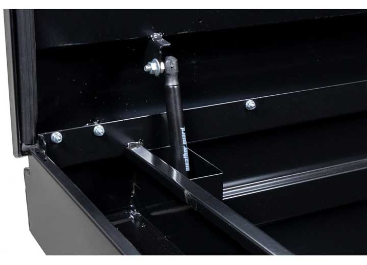 Weather Guard Full EXTRA WIDE STEEL Crossover Saddle-Style Pickup Truck Toolbox - Gloss Black Powder Coat - WEA116-5-04