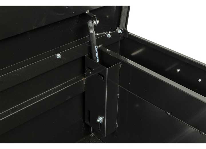 Weather Guard Full EXTRA WIDE STEEL Crossover Saddle-Style Pickup Truck Toolbox - Gloss Black Powder Coat - WEA116-5-04