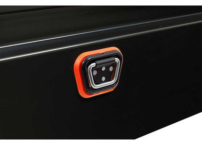 Weather Guard Full EXTRA WIDE STEEL Crossover Saddle-Style Pickup Truck Toolbox - Gloss Black Powder Coat - WEA116-5-04
