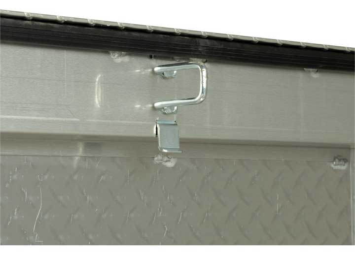 Weather Guard Full EXTRA WIDE Aluminum Crossover Saddle-Style Pickup Truck Toolbox - Clear Gloss Powder Coat - WEA117-0-04