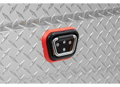 Weather Guard Full EXTRA WIDE Aluminum Crossover Saddle-Style Pickup Truck Toolbox - Clear Gloss Powder Coat - WEA117-0-04