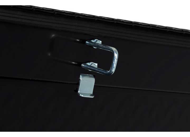 Weather Guard Full EXTRA WIDE Aluminum Crossover Saddle-Style Pickup Truck Toolbox - Black Gloss Powder Coat - WEA117-5-04