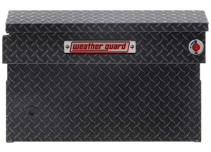 Weather Guard Full EXTRA WIDE Aluminum Crossover Saddle-Style Pickup Truck Toolbox - Gunmetal Gray Powder Coat - WEA117-6-04