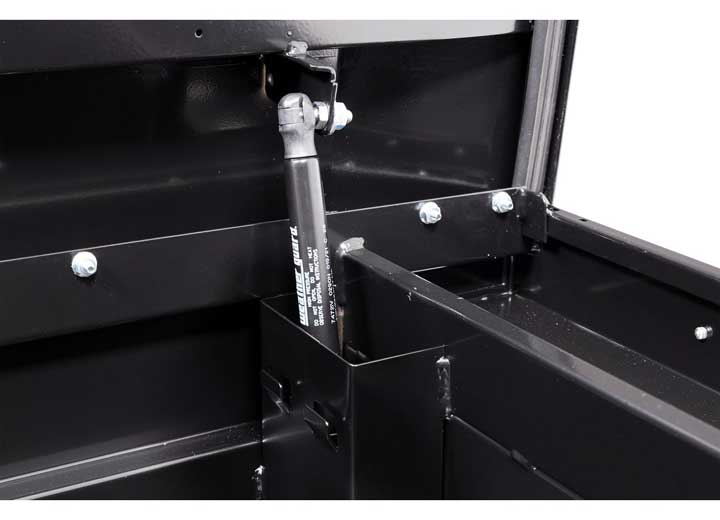 Weather Guard Full LOW PROFILE STEEL Crossover Saddle-Style Pickup Truck Toolbox - Gloss Black Powder Coat - WEA120-5-04