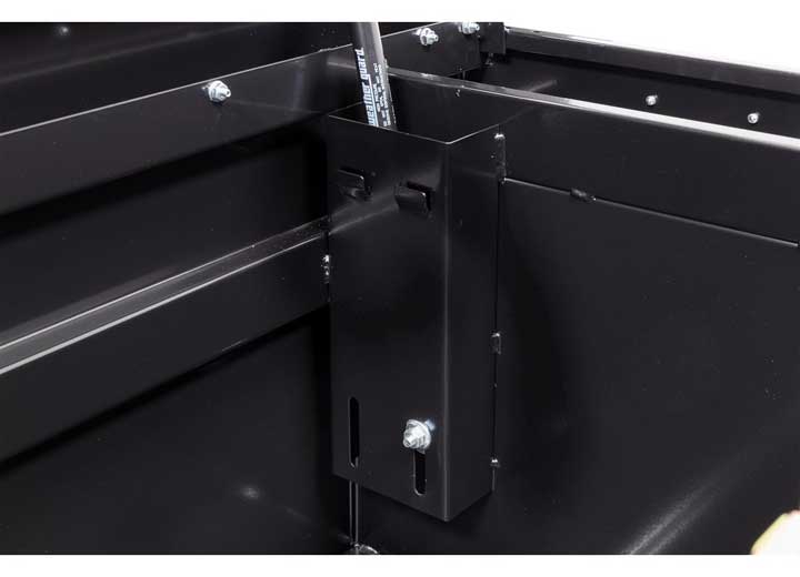 Weather Guard Full LOW PROFILE STEEL Crossover Saddle-Style Pickup Truck Toolbox - Gloss Black Powder Coat - WEA120-5-04