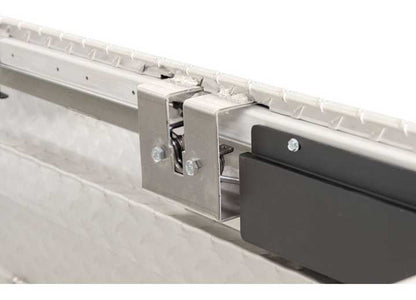 Weather Guard Full LOW PROFILE Aluminum Crossover Saddle-Style Pickup Truck Toolbox - Clear Gloss Powder Coat - WEA121-0-04
