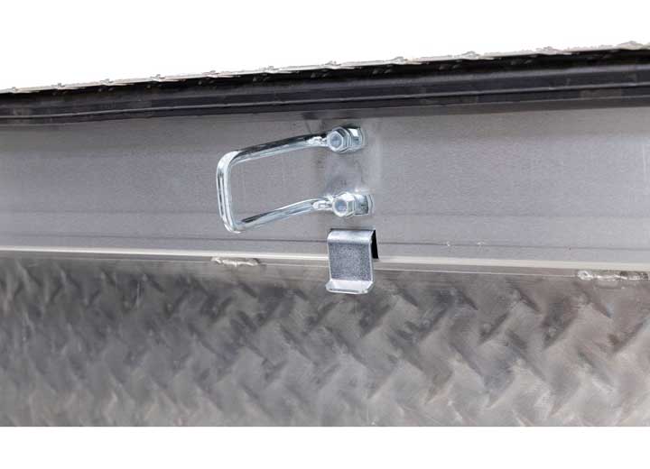 Weather Guard Full LOW PROFILE Aluminum Crossover Saddle-Style Pickup Truck Toolbox - Clear Gloss Powder Coat - WEA121-0-04