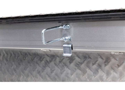 Weather Guard Full LOW PROFILE Aluminum Crossover Saddle-Style Pickup Truck Toolbox - Clear Gloss Powder Coat - WEA121-0-04