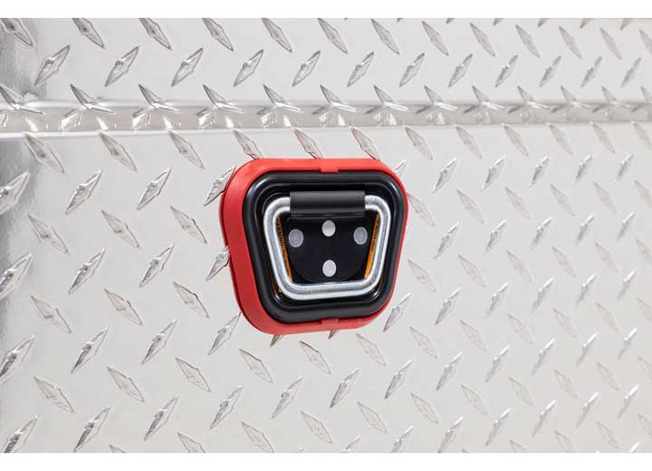 Weather Guard Full LOW PROFILE Aluminum Crossover Saddle-Style Pickup Truck Toolbox - Clear Gloss Powder Coat - WEA121-0-04