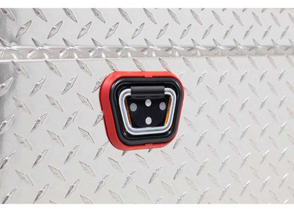 Weather Guard Full LOW PROFILE Aluminum Crossover Saddle-Style Pickup Truck Toolbox - Clear Gloss Powder Coat - WEA121-0-04