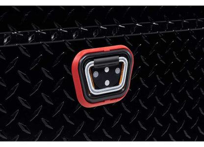Weather Guard Full LOW PROFILE Aluminum Crossover Saddle-Style Pickup Truck Toolbox - Black Gloss Powder Coat - WEA121-5-04