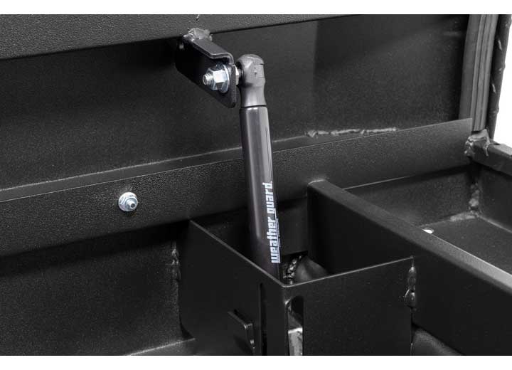 Weather Guard Full LOW PROFILE Aluminum Crossover Saddle-Style Pickup Truck Toolbox - Textured Matte Black Powder Coat - WEA121-52-04