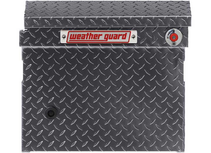 Weather Guard Full LOW PROFILE Aluminum Crossover Saddle-Style Pickup Truck Toolbox - Gunmetal Gray Powder Coat - WEA121-6-04