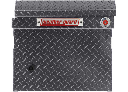 Weather Guard Full LOW PROFILE Aluminum Crossover Saddle-Style Pickup Truck Toolbox - Gunmetal Gray Powder Coat - WEA121-6-04